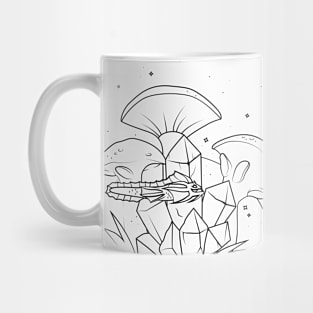 Crystal and mushroom Mug